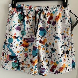 WXYZ Bright and Fun Print Pull-on Unlined WaterRepellent Shorts w/side pockets